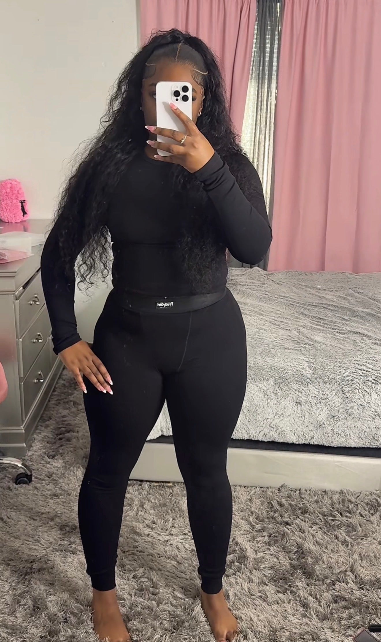 Black Longsleeve & Leggings Loungewear