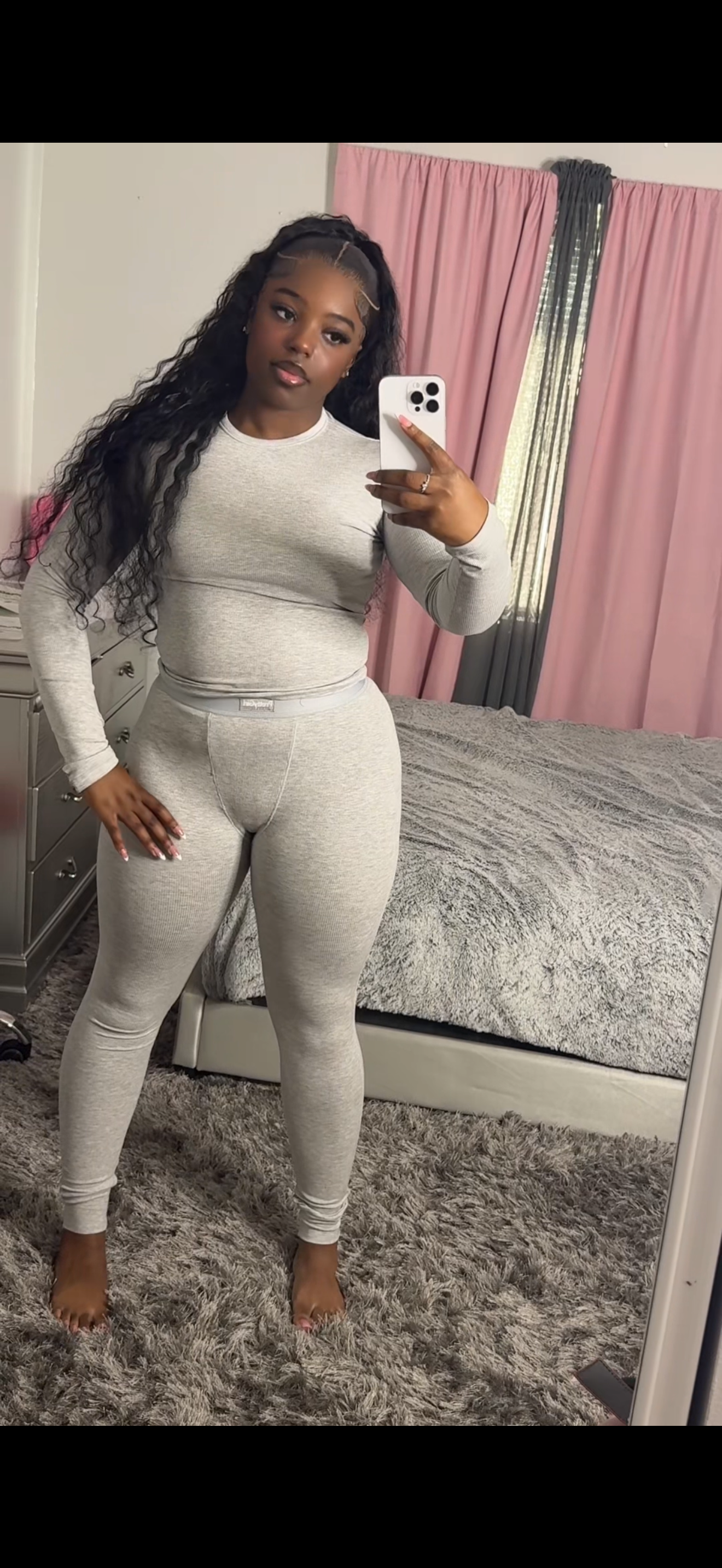 Grey Longsleeve & Leggings Loungewear