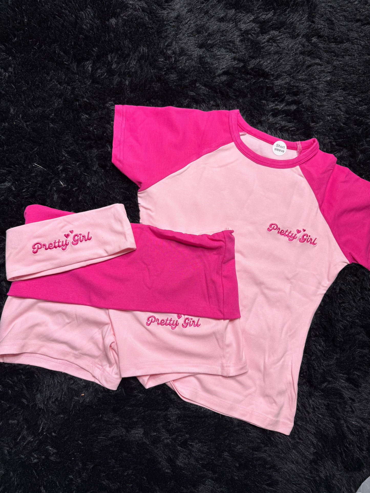 Barbie (Pink) Flip Over Short Set