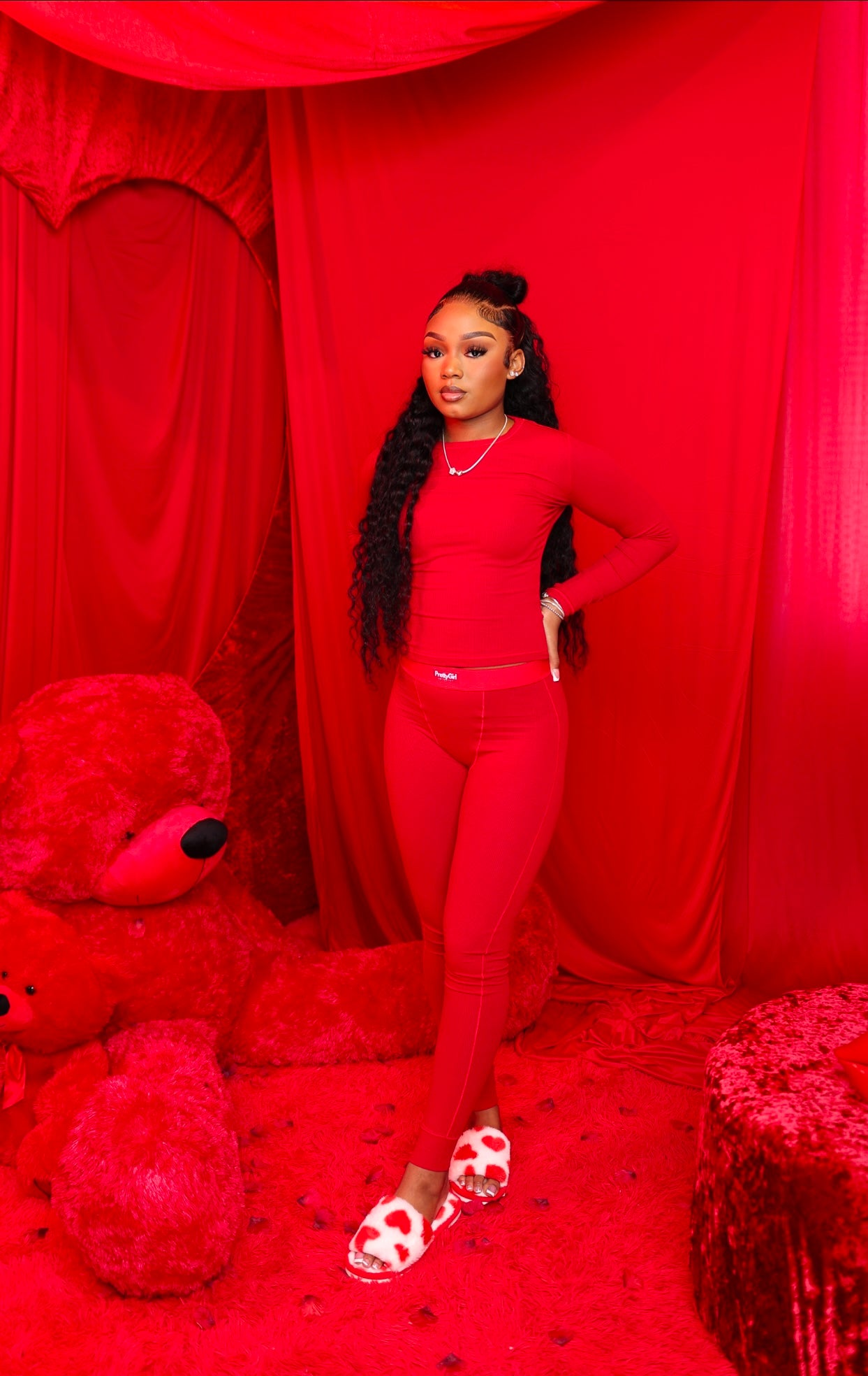 Valentine Collection “Red” Long-sleeve Set