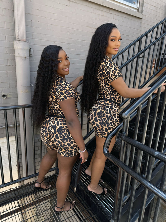 Leopard Print Short Set