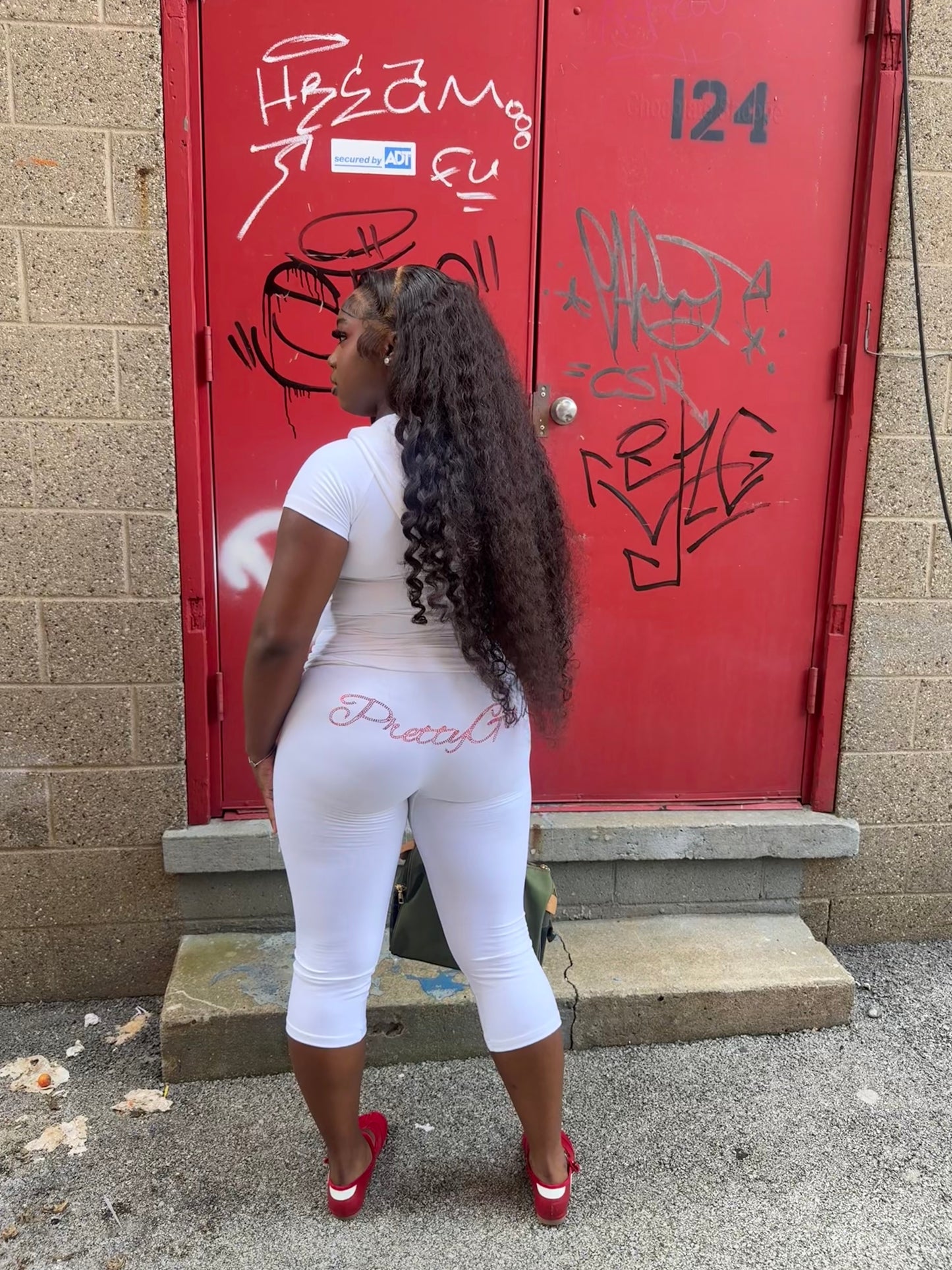 White “That Girl” Capri Set