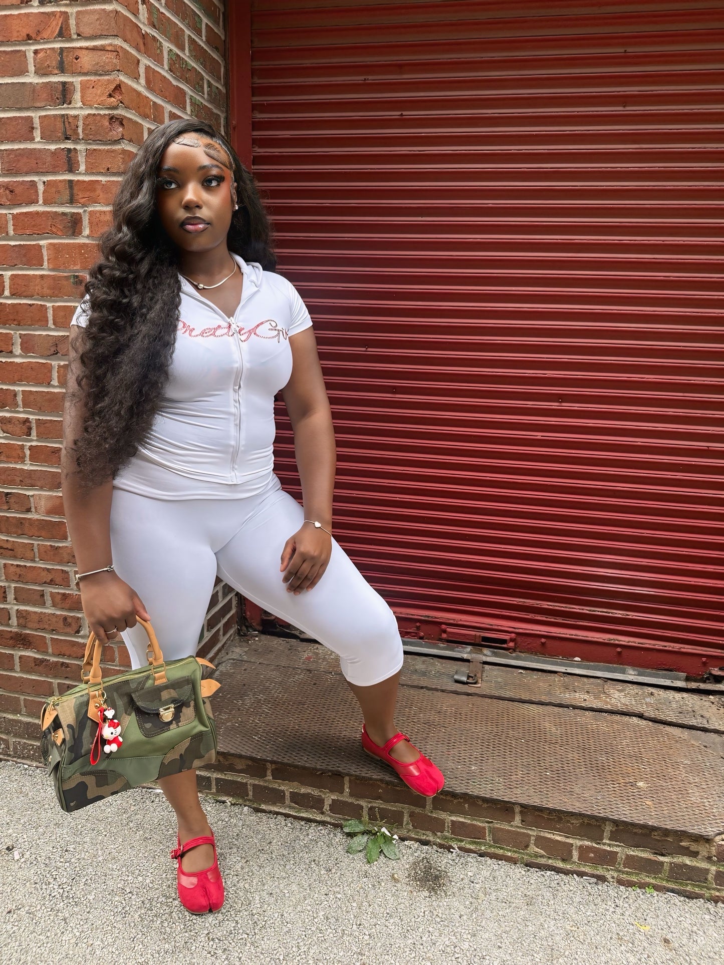 White “That Girl” Capri Set