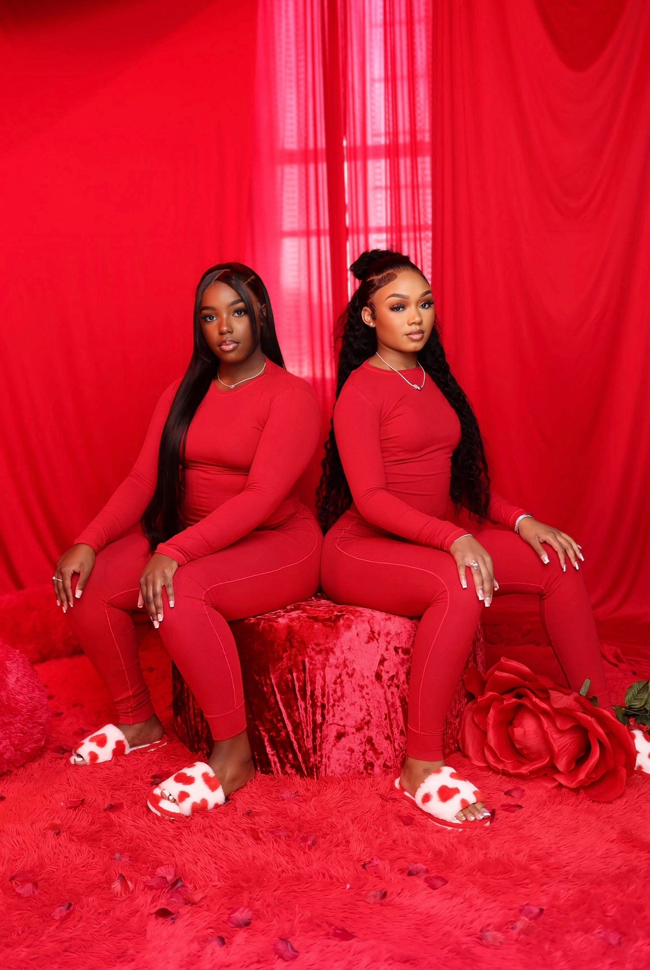Valentine Collection “Red” Long-sleeve Set