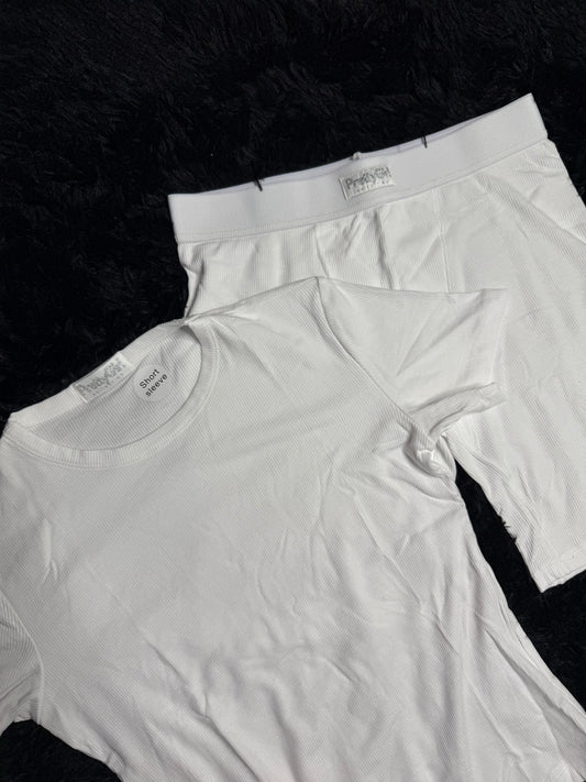 White Short Set