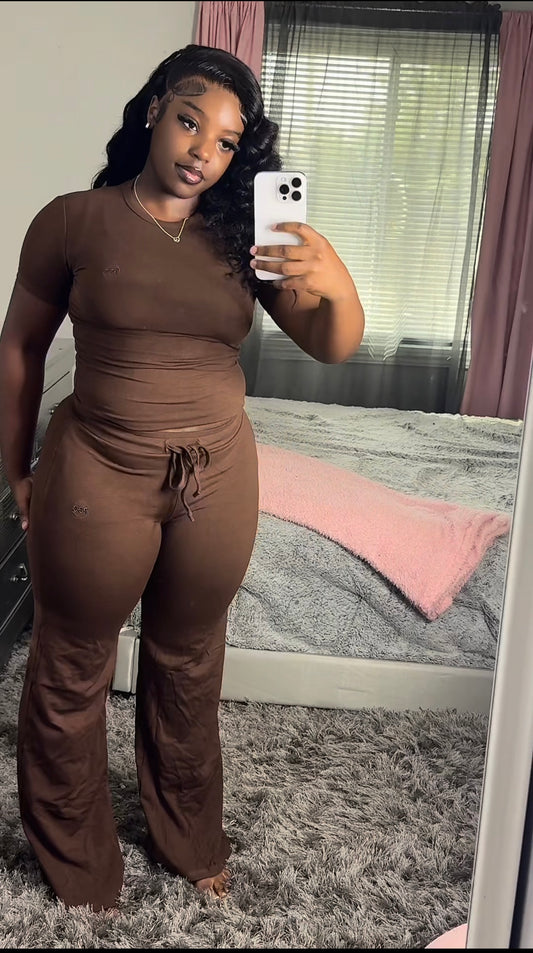 Brown Straight Leg Set