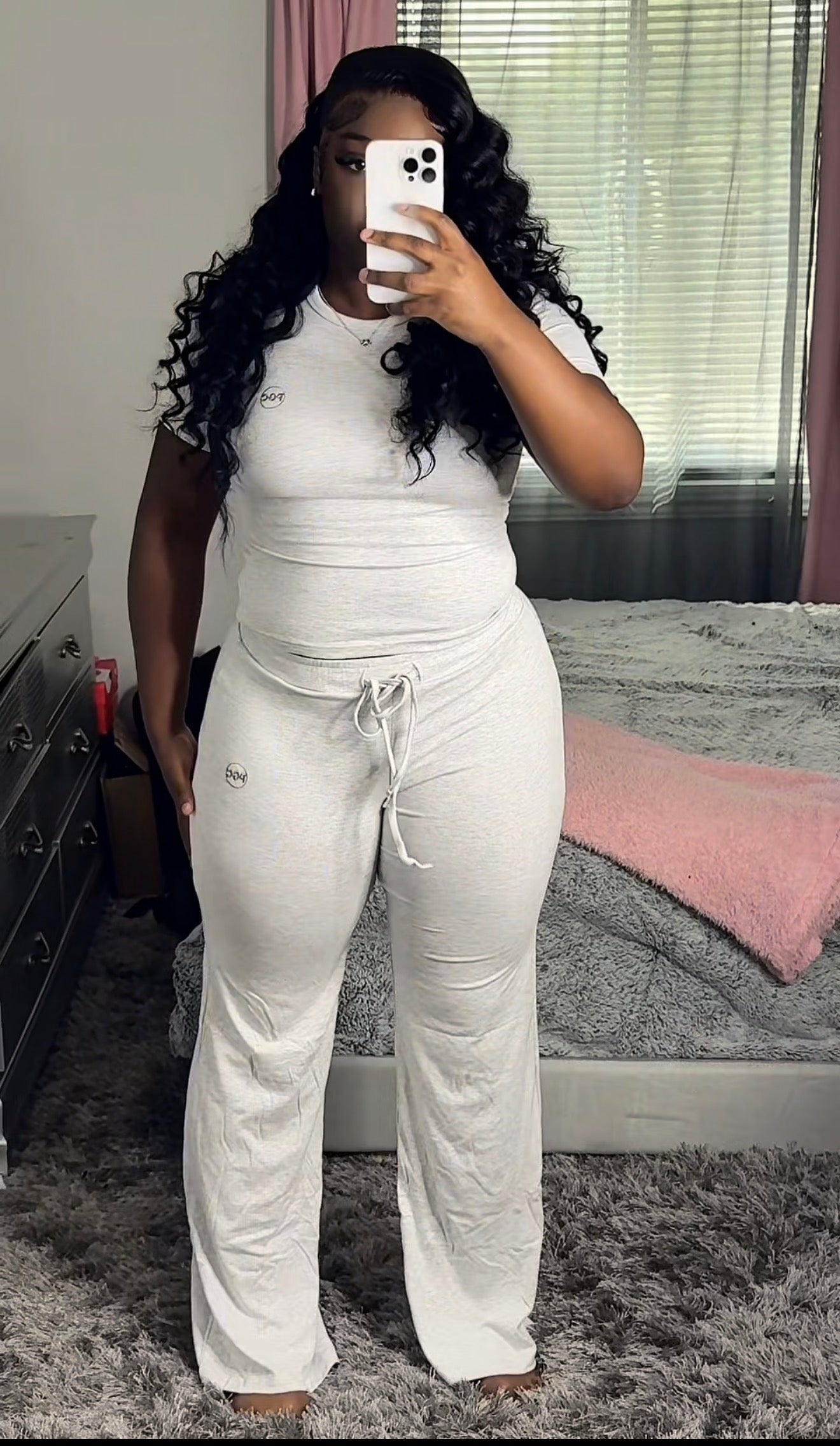 Grey Straight Leg Set