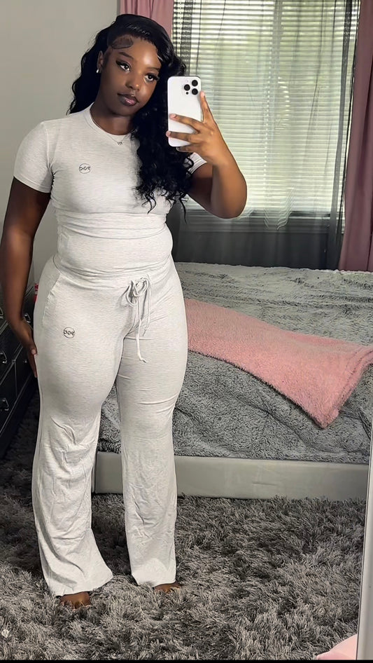 Grey Straight Leg Set
